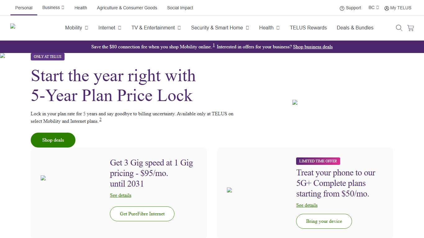 Phones, Internet and TV on the most-awarded network TELUS